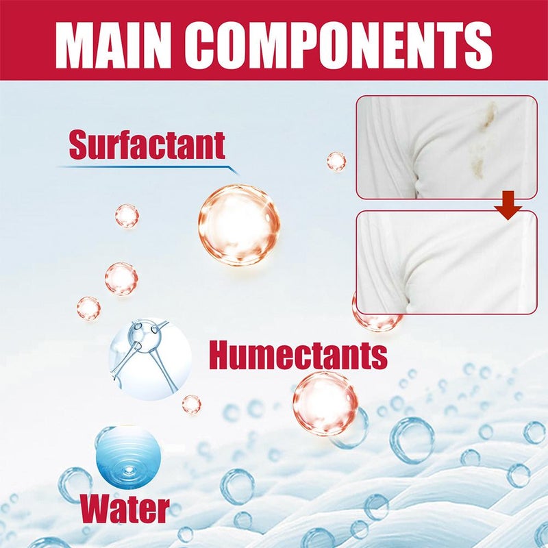 Rapid Stain Remover Wipes Individual Wrapped Instant Stain Remover Suitable for On Clothes Shoes And Bed Sheets  (A 20pcs) - Image 2